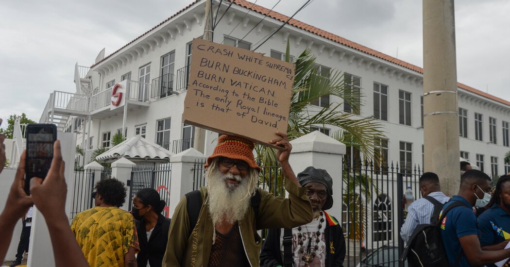 Charles is Jamaica’s head of state. The island nation may break with the monarchy next year.