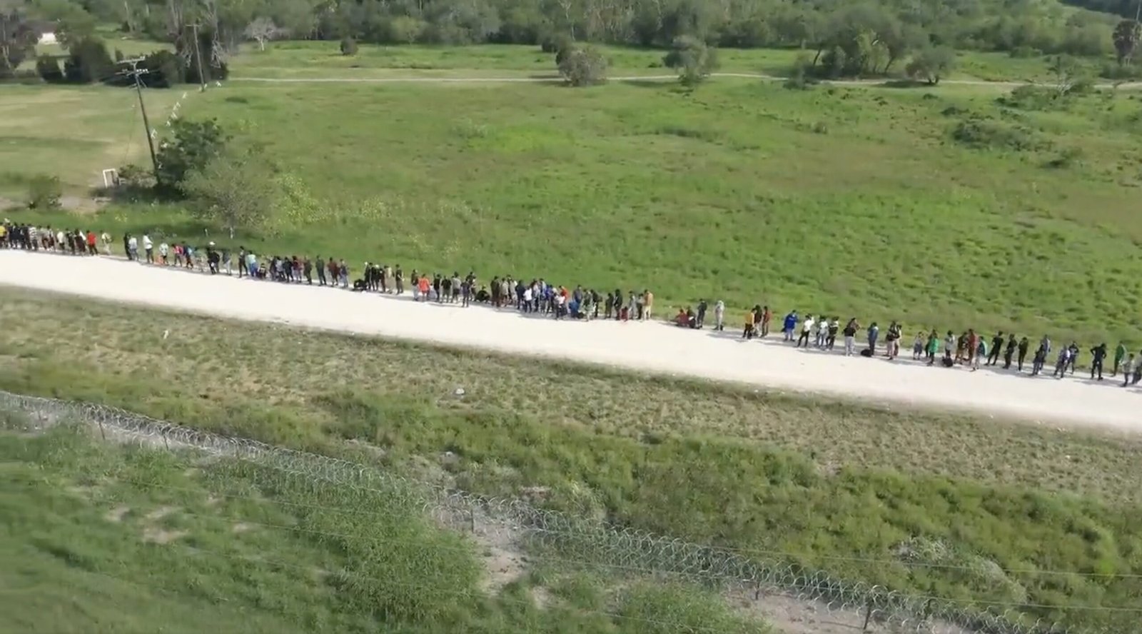 INVASION: Drone Footage Shows Hundreds of Illegal Aliens Cross the Border into Brownsville, Texas (VIDEO) | The Gateway Pundit | by Jim Hoft