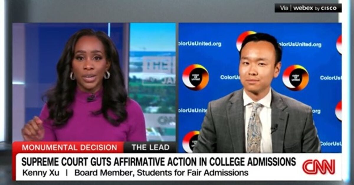 WATCH: Student Activist Humiliates Clueless CNN "Journalist" After Dropping Truth Bombs Regarding Affirmative Action - Embarrassed Host Abruptly Cuts Segment | The Gateway Pundit | by Cullen Linebarger | 165