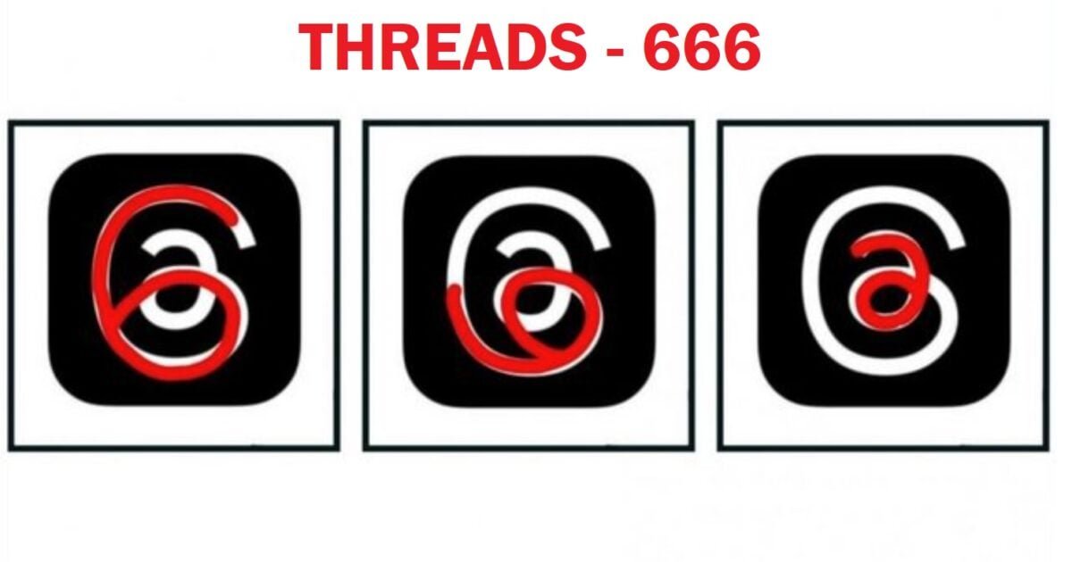 Probably Just a Coincidence... Zuckerberg's "Threads" Logo Was Made from Three Sixes 6-6-6 - A Satanic Symbol | The Gateway Pundit | by Jim Hoft | 2