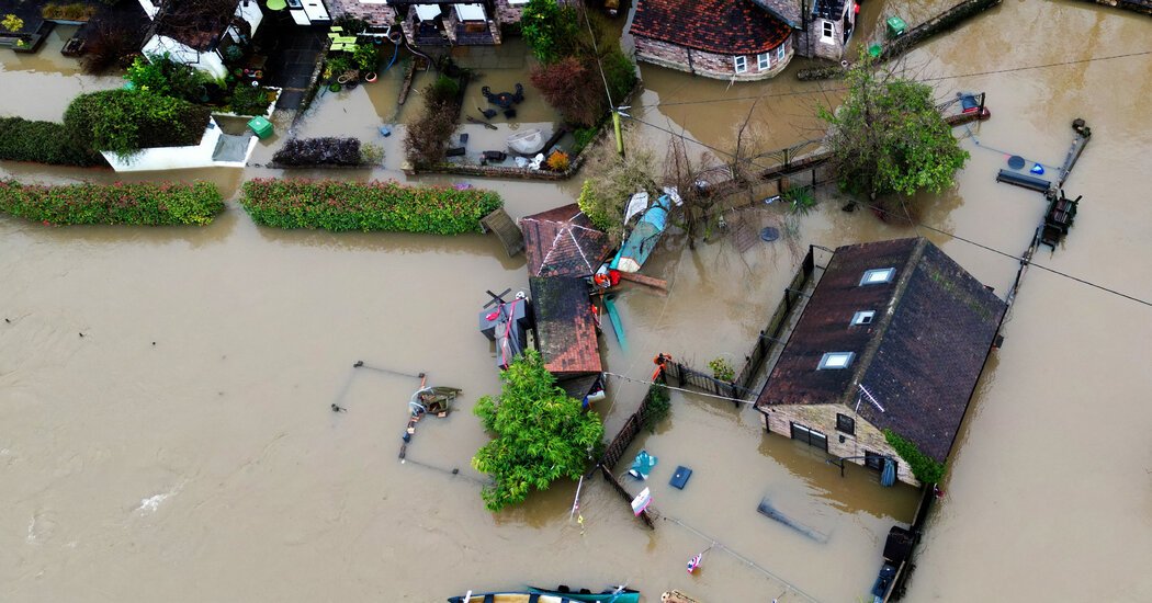 Heavy Rain in U.K. Causes Hundreds of Flood Warnings and Travel Disruptions