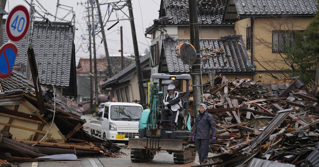 Woman Rescued From Rubble in Japan Five Days After Deadly Quake